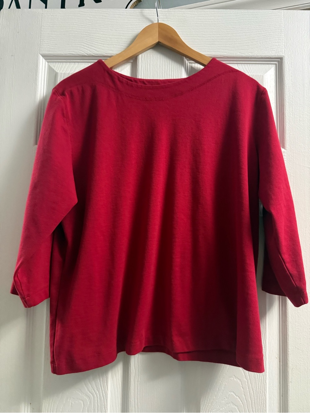 Southern Lady Red Shirt 3/4 Sleeve XL